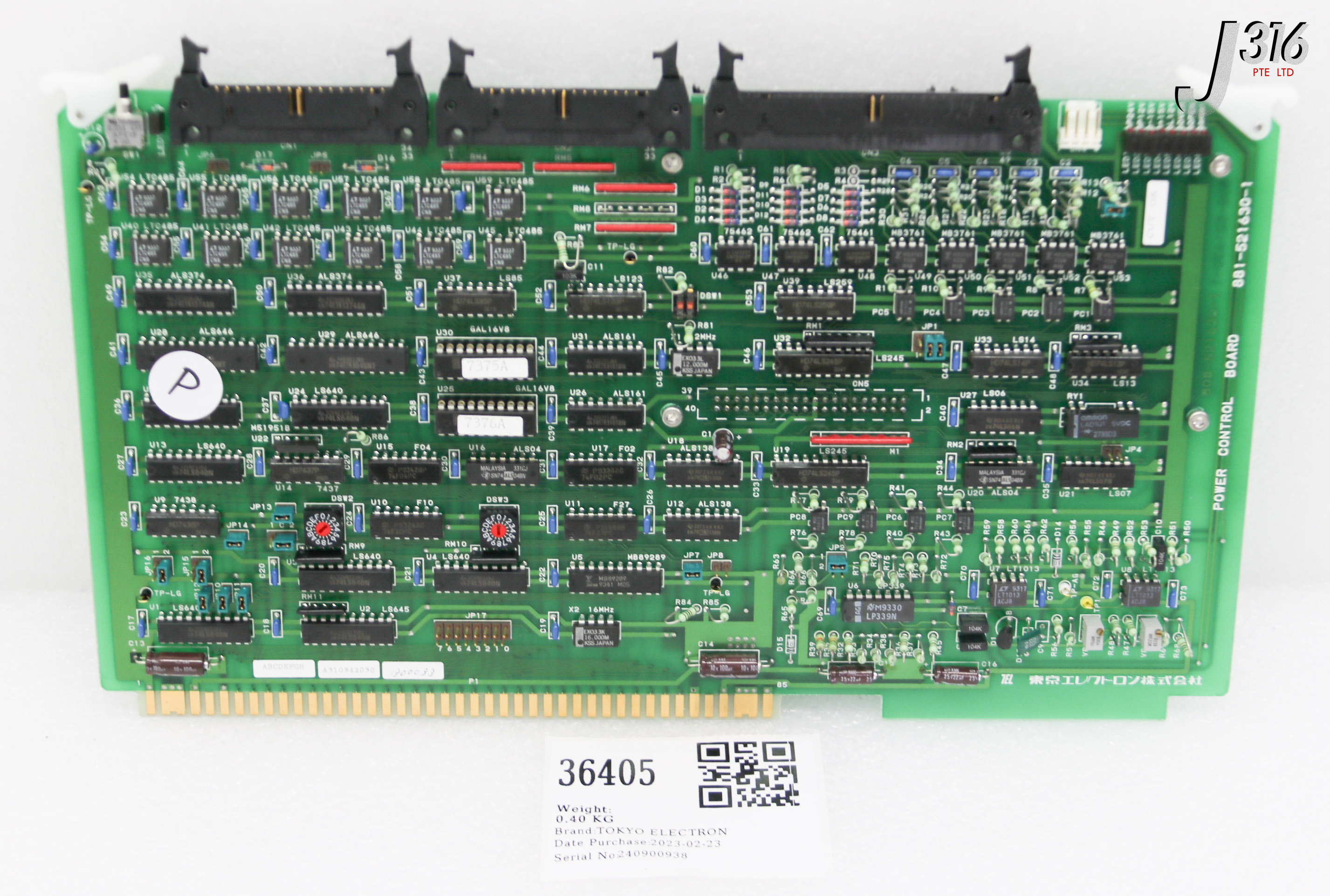 36405 TEL PCB, POWER CTRL BD, 808-521630-1 W/ 881-521470-1 881